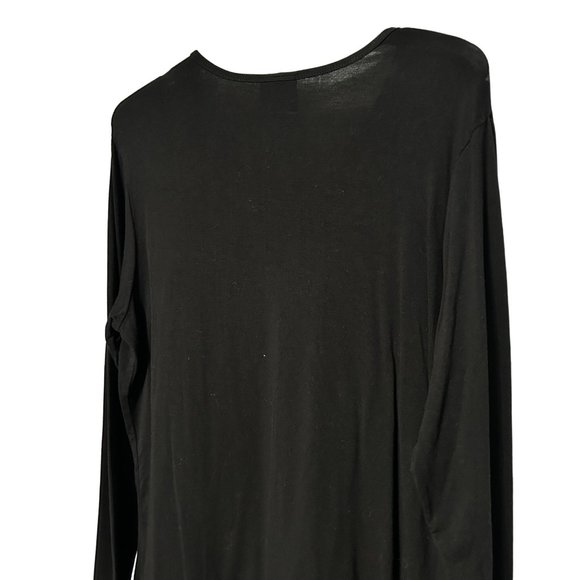 Cherokee Workwear Black Long Sleeve Scrubs Pullover Top Women's Medium 1569 - Picture 5 of 7